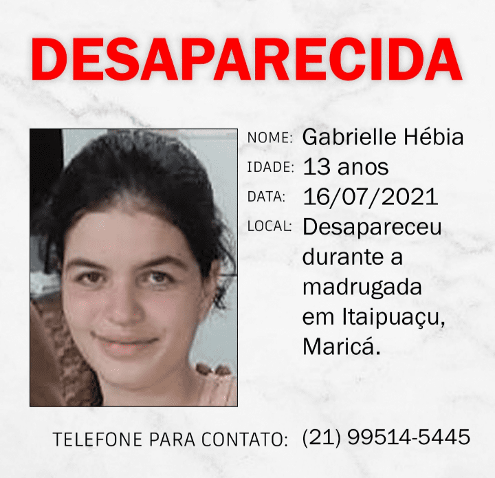 ENCONTRADA: Jovem estava desaparecida em Itaipuaçu