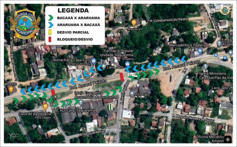 Rodovia Amaral Peixoto RJ106 terá interdições nessa Quinta