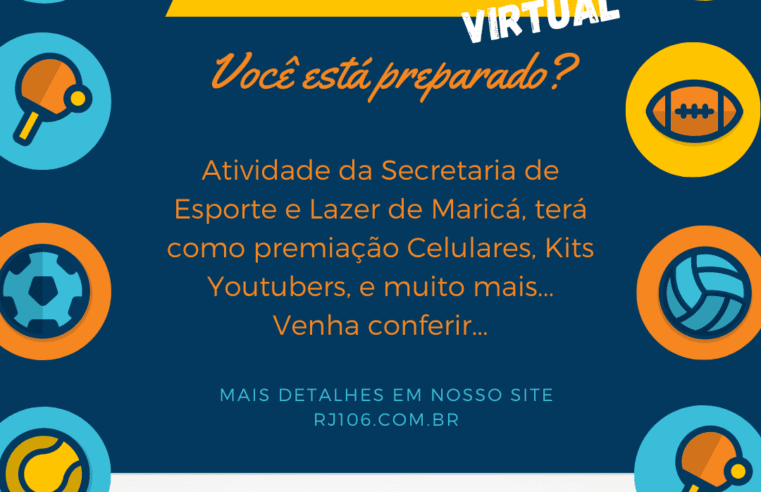 Prefeitura de Maricá realizará Gincana Esportiva Virtual com premiações que incluem Smartphones