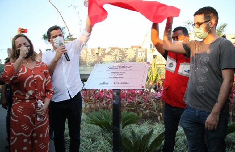 Emoção marca a inauguração da Praça Orlando de Barros Pimentel