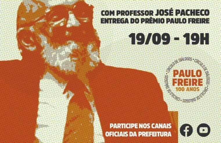 Prefeitura de Maricá celebrará centenário de Paulo Freire neste domingo (19/09)