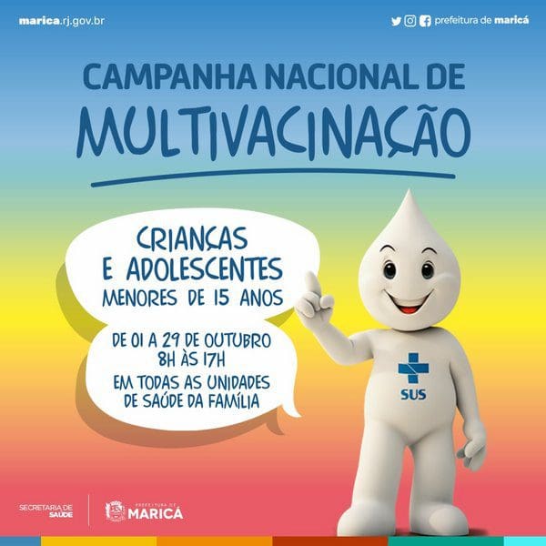 Maricá entra na Campanha Nacional de Multivacinação