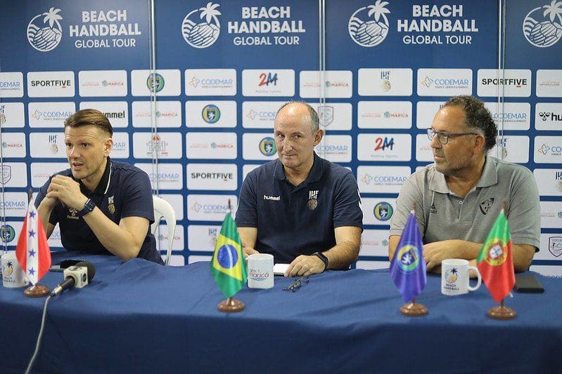 Dirigentes do Global Tour de handebol elogiam estrutura da arena na Barra de Maricá