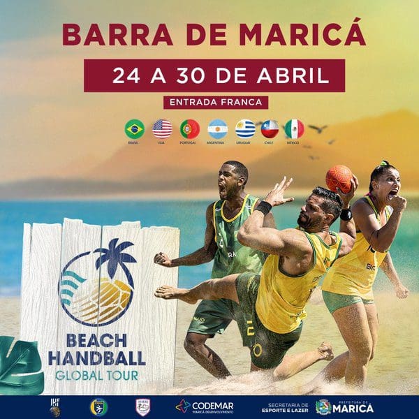 Maricá sedia competição internacional de handebol de praia
