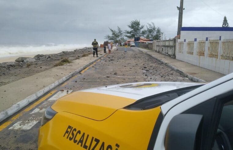 Prefeitura de Maricá alerta para ressaca que atinge a orla da cidade