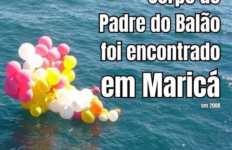 Corpo do Padre do Balão é encontrado na costa de Maricá