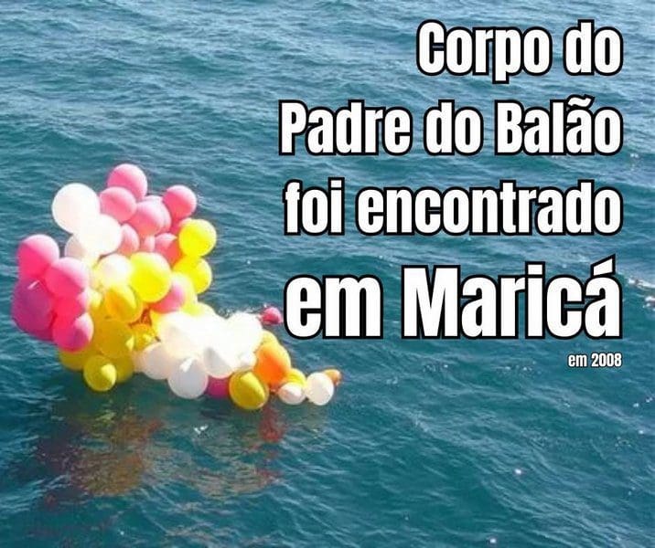 Corpo do Padre do Balão é encontrado na costa de Maricá