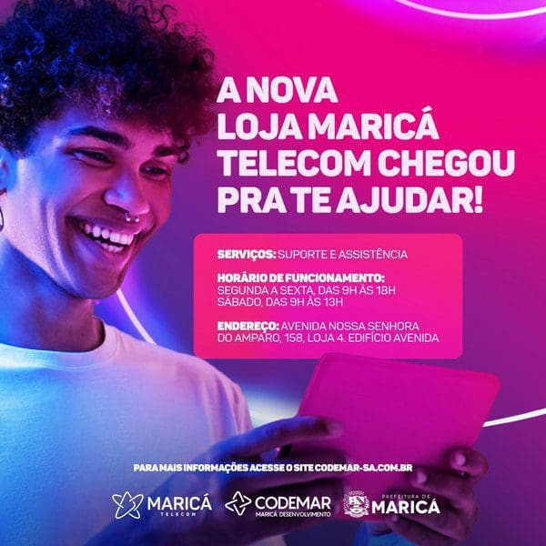 Loja da Maricá Telecom será inaugurada nesta quarta-feira (24) no Centro de Maricá