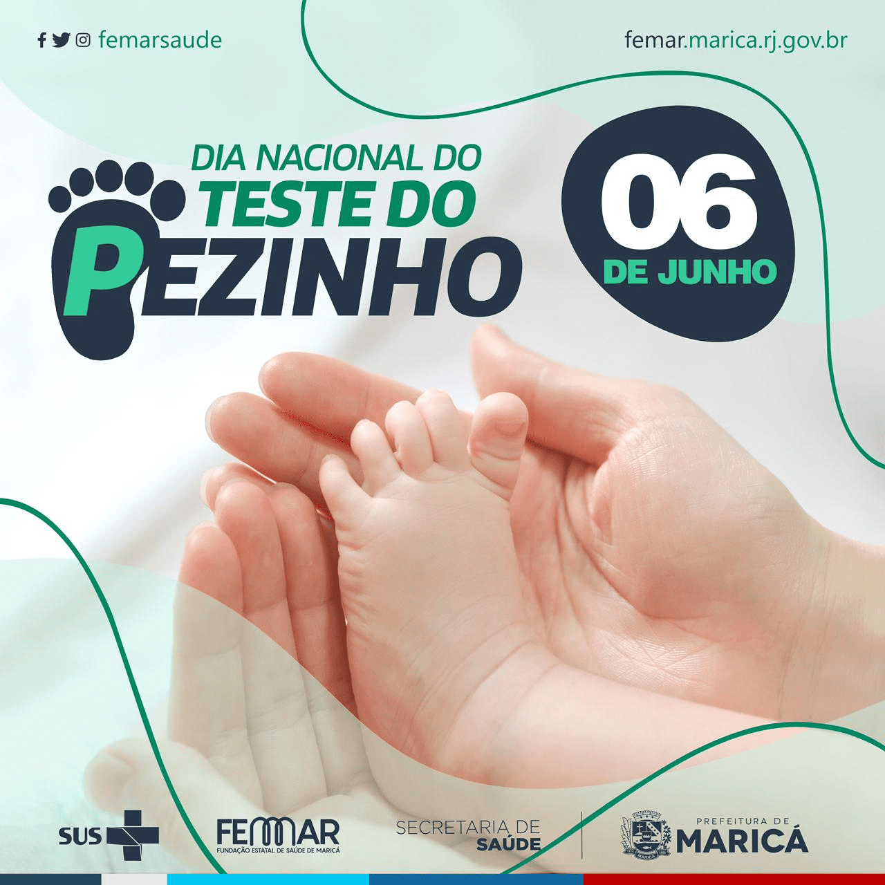 Maricá destaca a importância do exame em recém-nascidos no Dia Nacional do Teste do Pezinho
