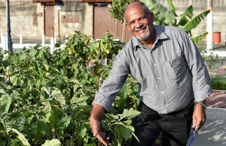 Novos moradores de Maricá se encantam com os jardins comestíveis