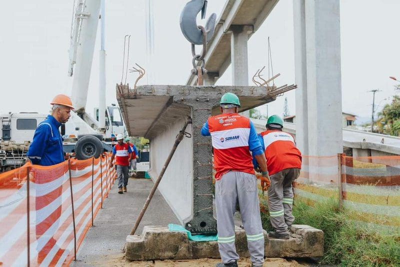 Obras da passarela do Manu Manuela são reiniciadas