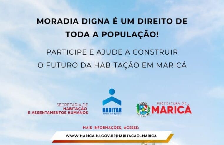 Prefeitura de Maricá abre inscrições para oficina de construção do Plano de Habitação de Interesse Social