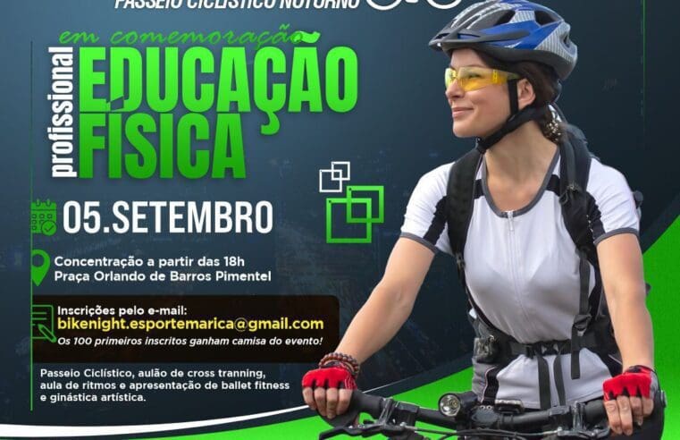 Secretaria de Esporte e Lazer realiza edição do Bike Night no dia 05/09