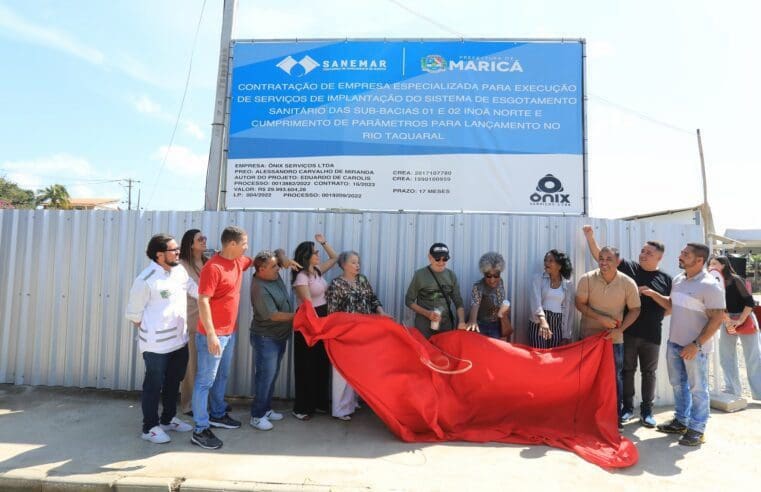 Sanemar lança obras de tratamento de esgoto em Inoã