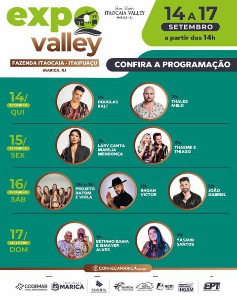 Segunda edição da Expo Valley vai agitar Itaipuaçu com shows de Thaeme e Thiago e grandes atrações do sertanejo