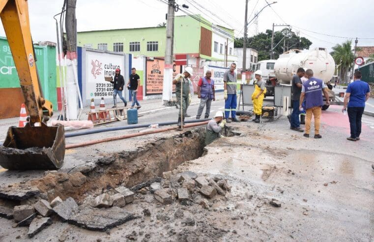 Somar avança com obras de drenagem no Centro