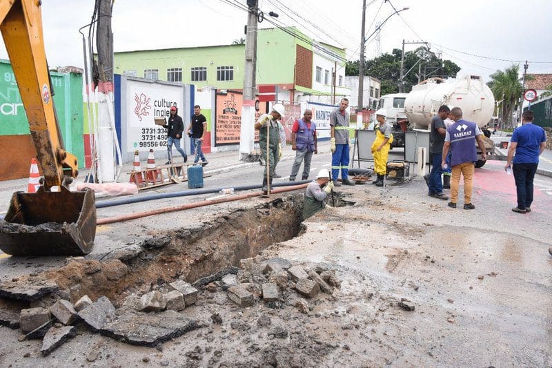 Somar avança com obras de drenagem no Centro