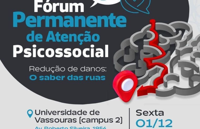 Saúde promove Fórum de Atenção Psicossocial nesta sexta-feira (01/12)