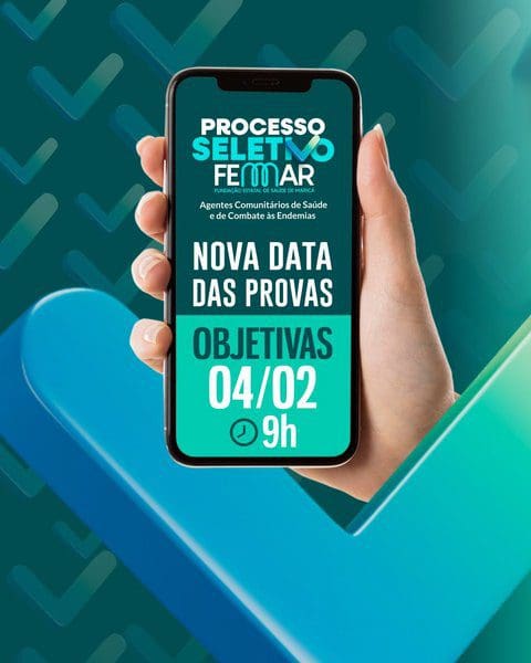 Processo seletivo da Femar tem provas remarcadas para o dia 04/02