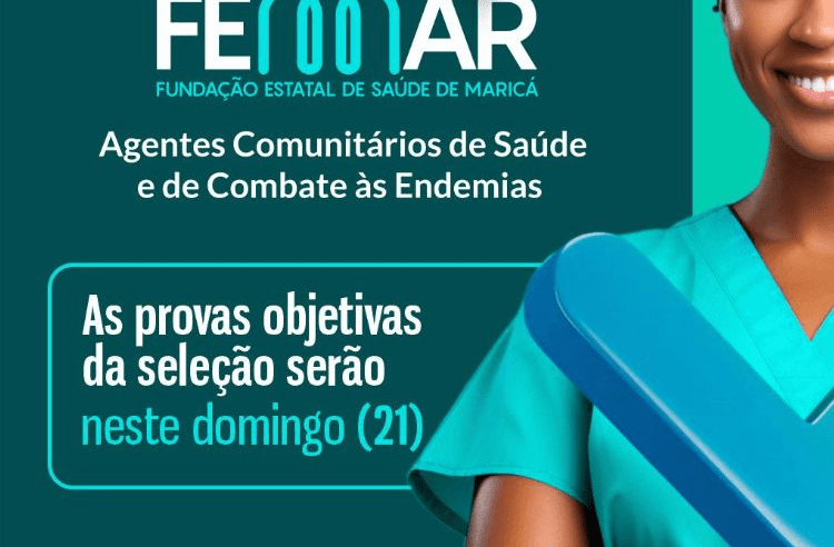 Provas do processo seletivo para agentes comunitários de saúde e combate às endemias acontecem neste domingo (21)