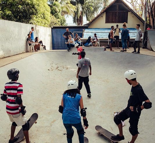 Alunos de Inoã participam de oficinas de skate