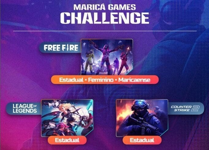 Abertas inscrições para 5 competições de esportes eletrônicos do Maricá Games