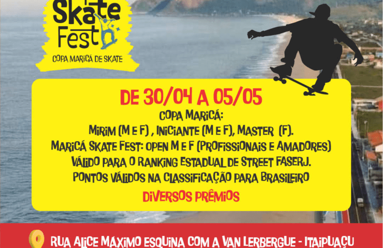 Maricá recebe festival de skate em março