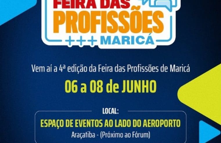 Feira das Profissões de Maricá traz painéis e tendências de 6 a 8 de junho, ao lado do Aeroporto