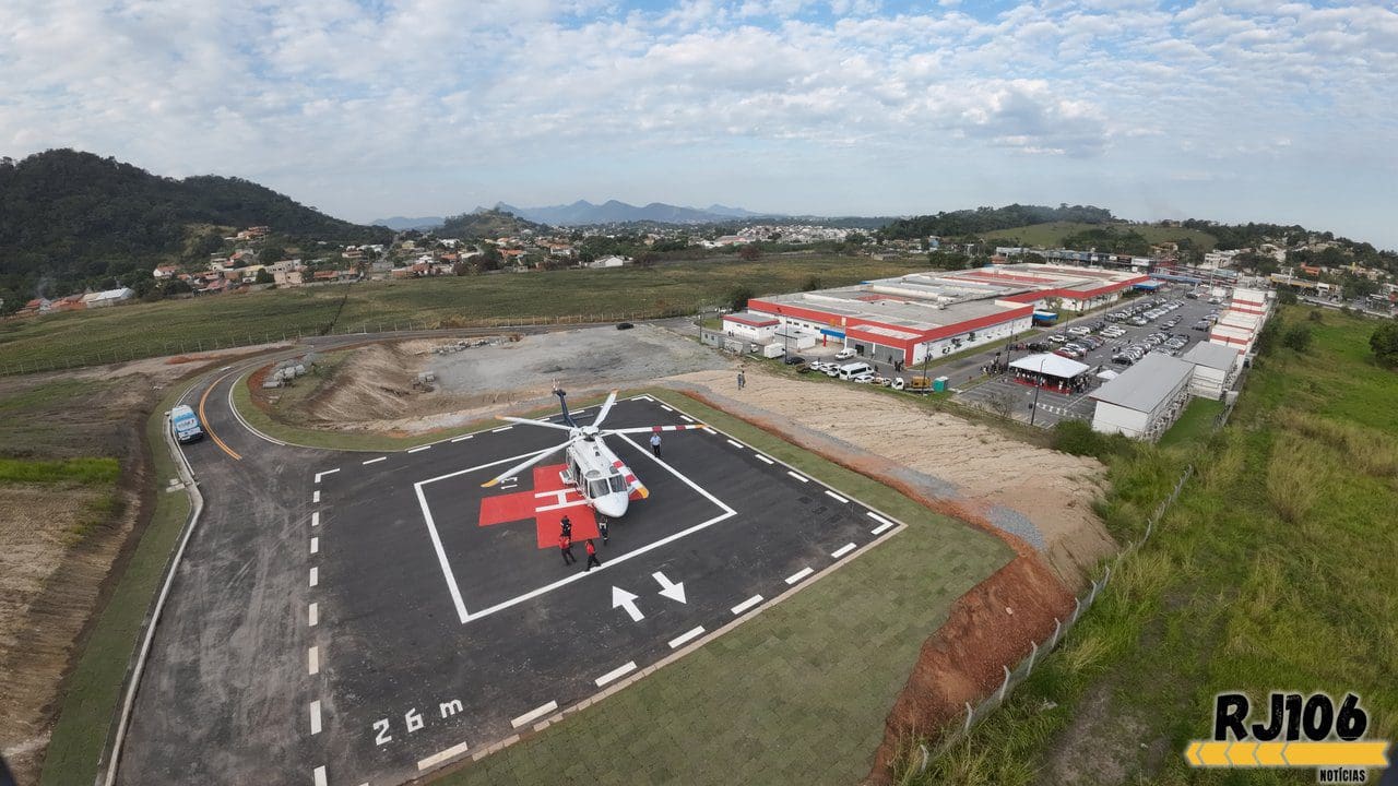 Heliponto é inaugurado no Hospital Municipal Dr Ernesto Che Guevara