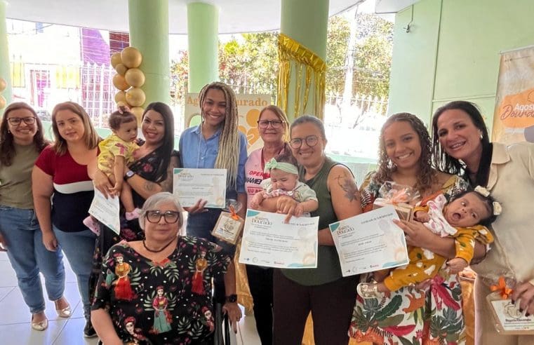 Agosto Dourado é marcado por diálogos e orientações sobre amamentação no Centro Materno Infantil