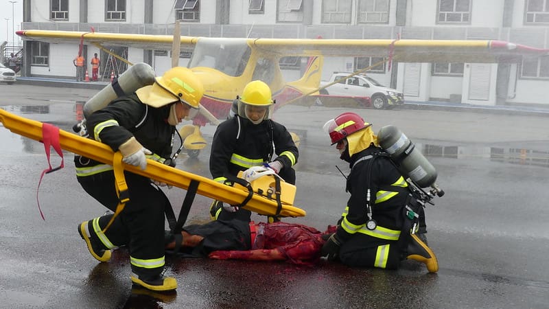 Acidente Aeronáutico no Aeroporto de Maricá fez parte do simulado da nova Brigada Voluntária de Incêndio