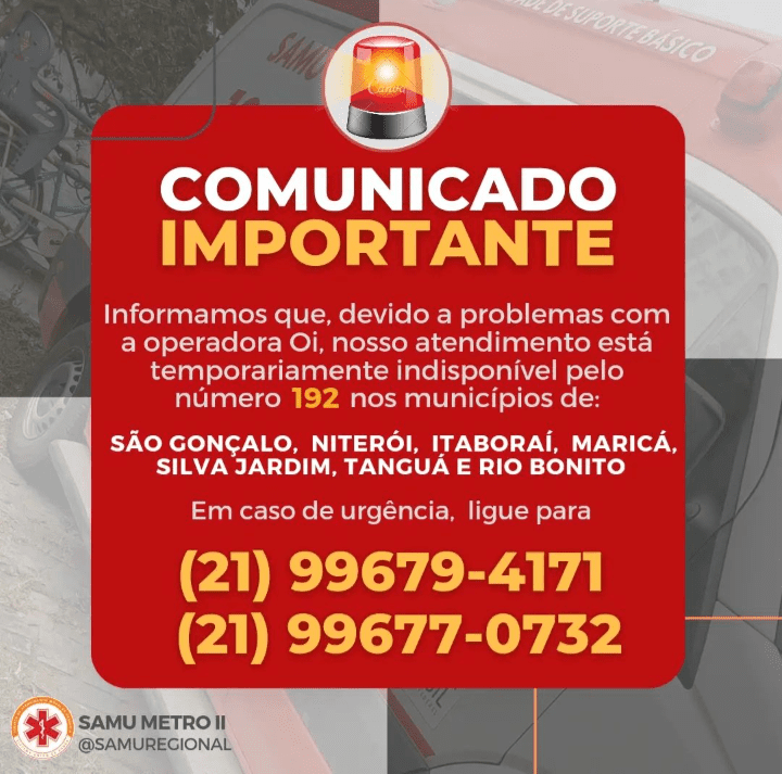 Problemas na Conexão Telefônica Afetam Atendimento do SAMU RJ