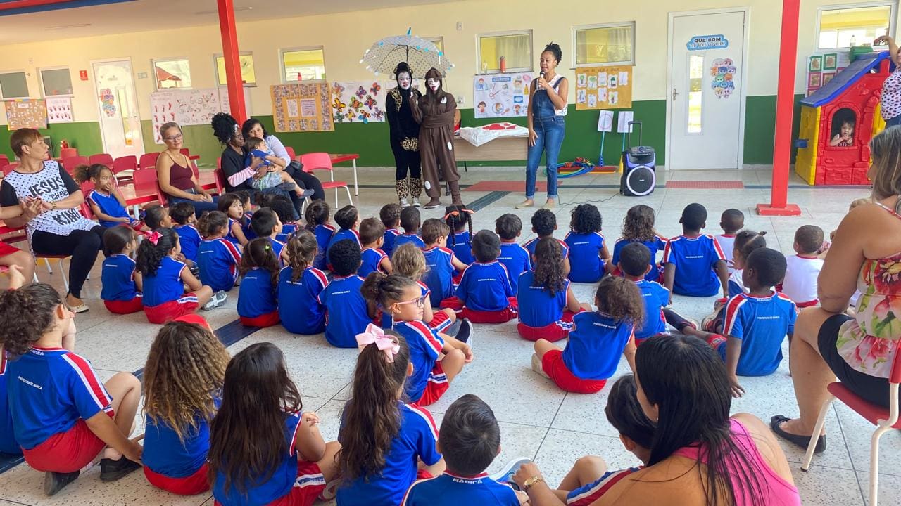 Proteção animal promove atividade educativa para alunos do CEIM Dó Ré Mi Haroldo Sant’anna Santini