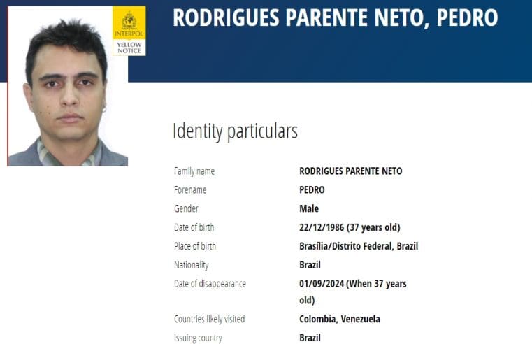 Piloto Brasileiro Desaparecido na Venezuela Entra na Lista da Interpol