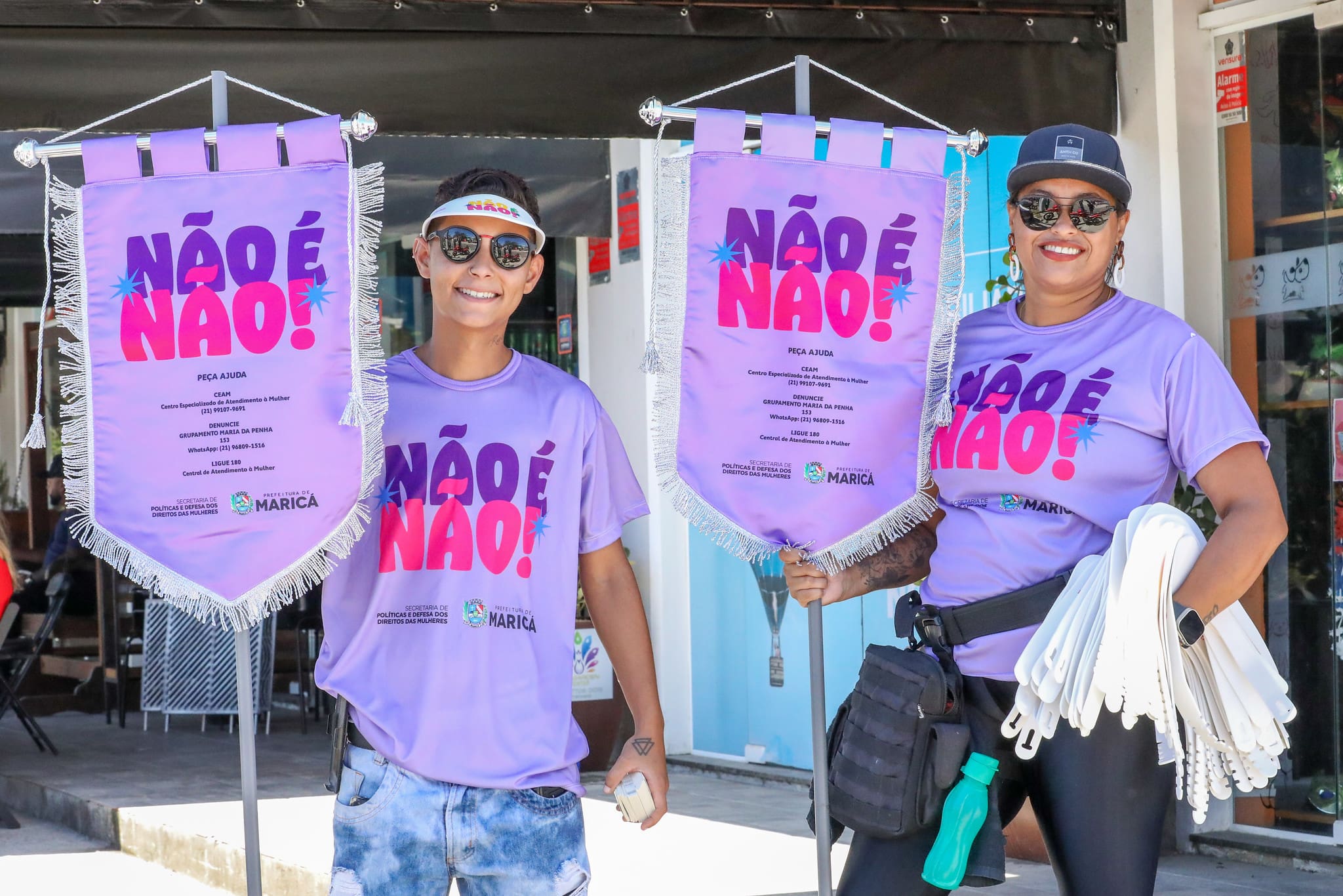 Bloco do ‘Não é Não’ conscientiza foliões em Itaipuaçu