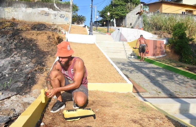 Escadaria de Maricá vai se transformar em galeria de arte a céu aberto