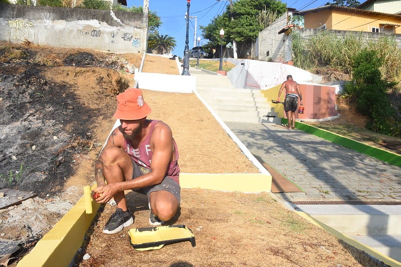 Escadaria de Maricá vai se transformar em galeria de arte a céu aberto