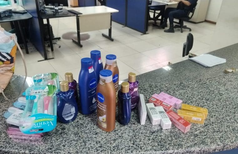 Guarda Municipal prende mulher em flagrante por furto em duas farmácias no Centro