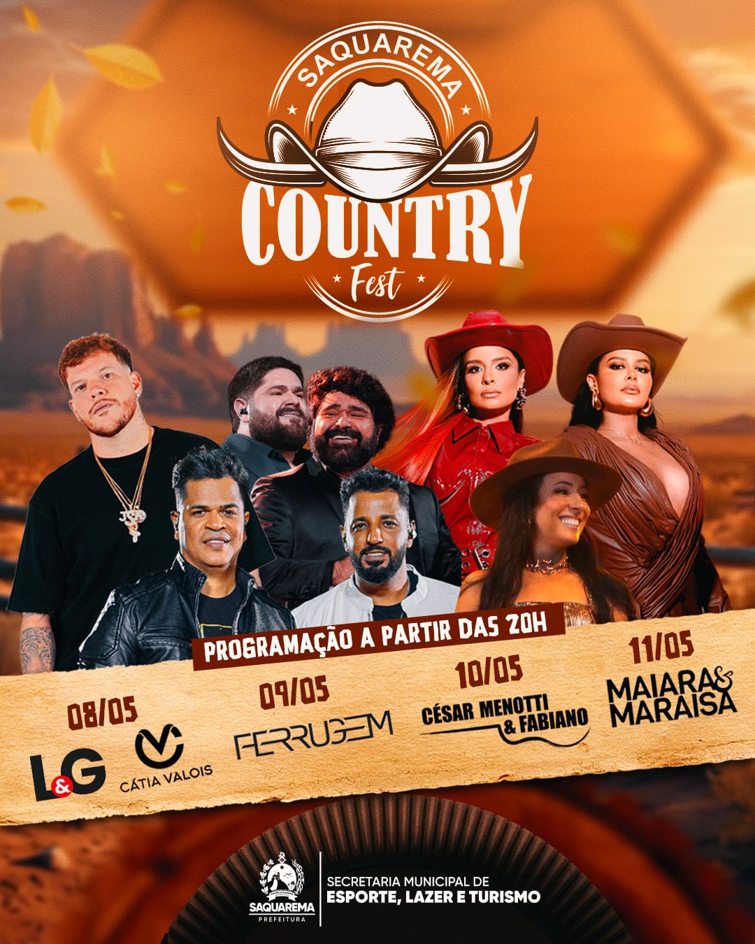 Saquarema Country Fest 2025: Programação do maior evento country da Região dos Lagos