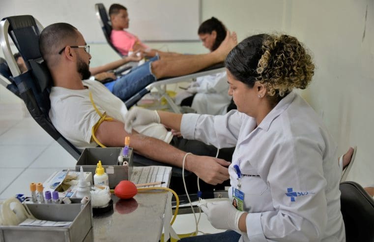 Saúde promove ação de doação de sangue na USF Jardim Atlântico neste sábado (21/06)