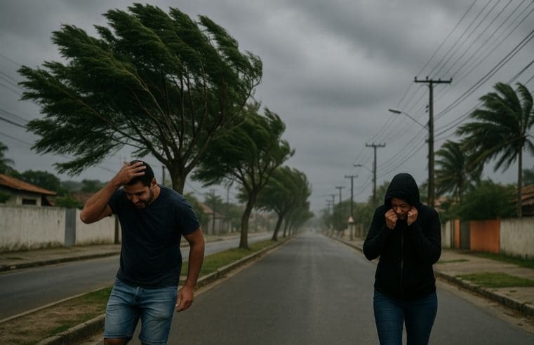 DEFESA CIVIL ALERTA RAJADAS DE VENTO NESTA SEGUNDA E TERÇA
