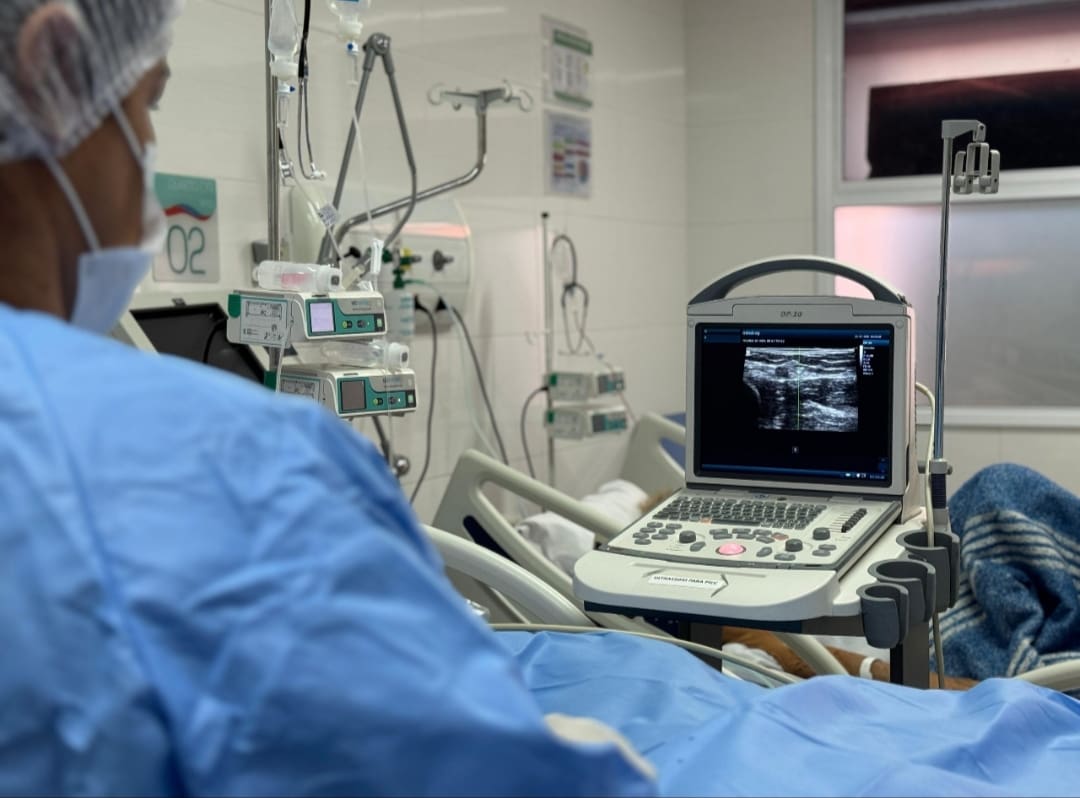 Hospital Dr. Ernesto Che Guevara realizou a primeira inserção de cateter de linha média por ultrassom