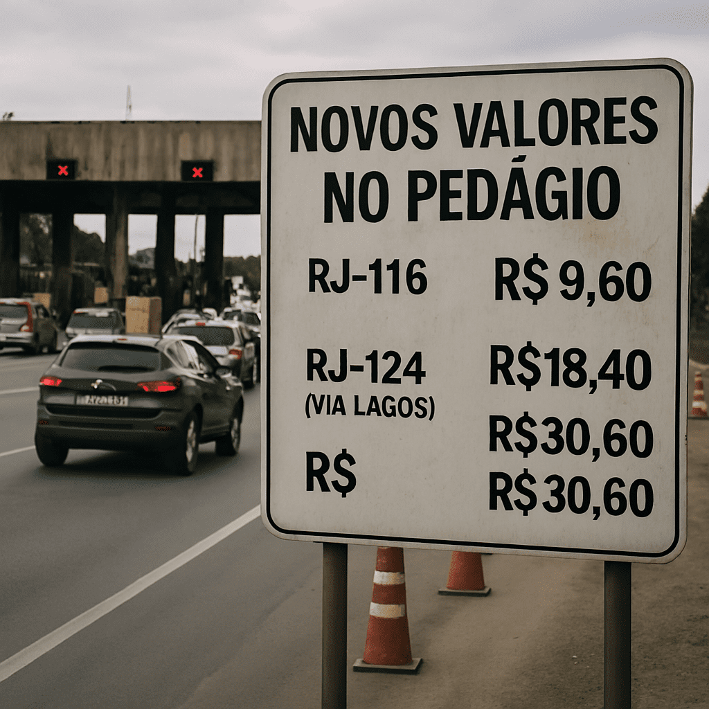 O PESO DO PEDÁGIO NAS ESTRADAS DO RIO