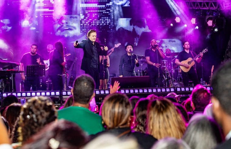 Fábio Jr. emociona público em celebração ao Dia do Idoso em Maricá