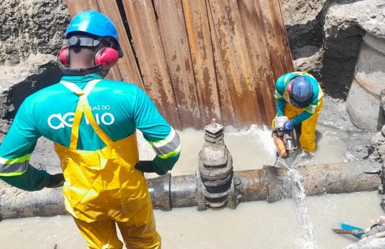 Águas do Rio realiza melhorias estratégicas durante parada no sistema Imunana-Laranjal