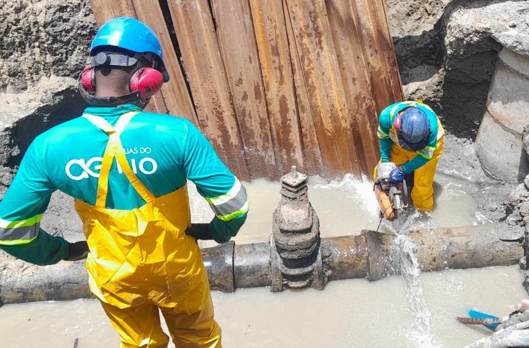 Águas do Rio realiza melhorias estratégicas durante parada no sistema Imunana-Laranjal