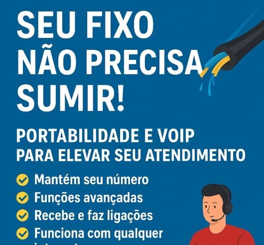 Fibra cortada deixa milhares sem serviço — mas o telefone fixo não precisa parar.