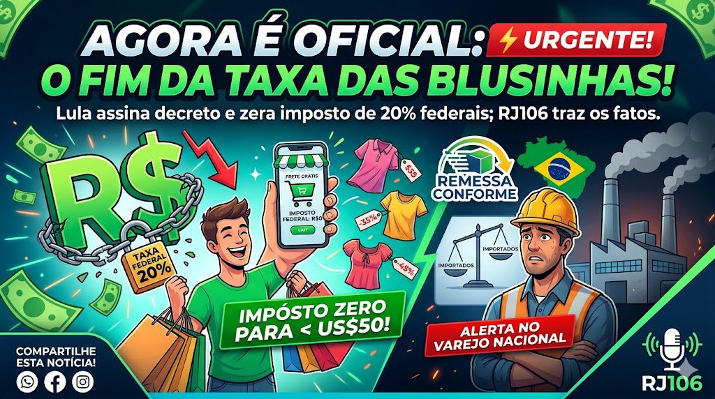 O FIM DA TAXA DAS BLUSINHAS! 🚨