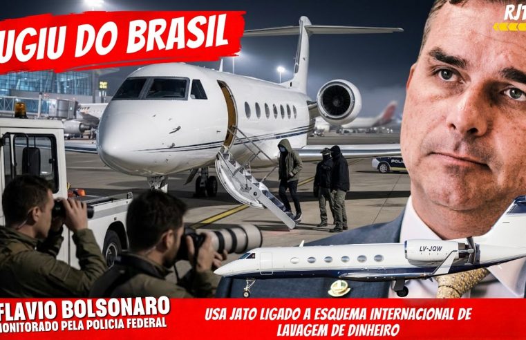 FLÁVIO BOLSONARO FOGE PARA OS EUA EM JATO LIGADO A ESQUEMA INTERNACIONAL DE LAVAGEM DE DINHEIRO DA ERA MILEI!