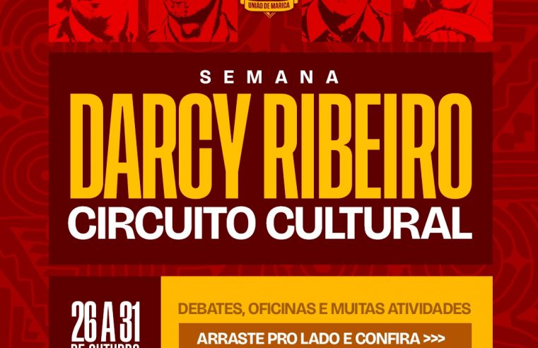 União de Maricá promove circuito cultural em homenagem a Darcy Ribeiro com programação especial na próxima semana